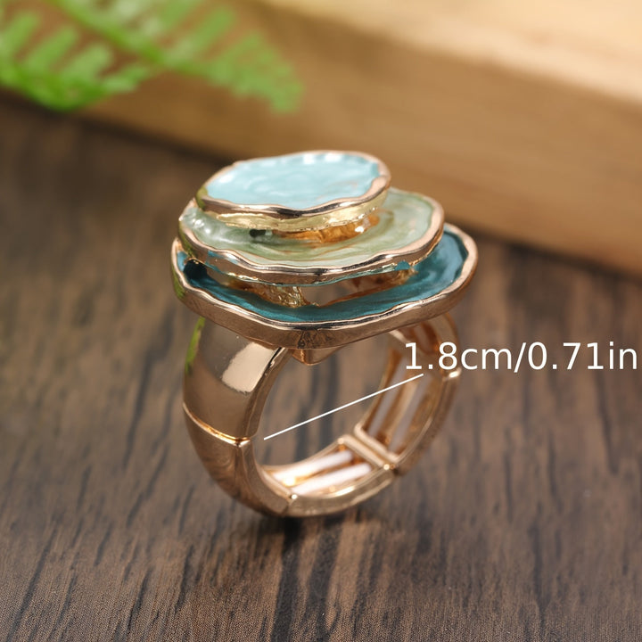 Boho Three-Layer Email Ring