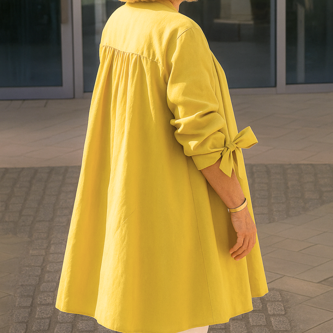 Louise™ | Soft, Flattering Long Button Blouse for Everyday Wear