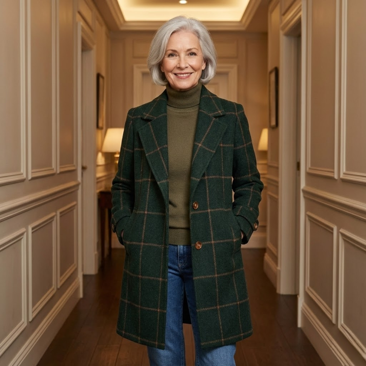 Olivia™ | Classic Plaid Fall Coat