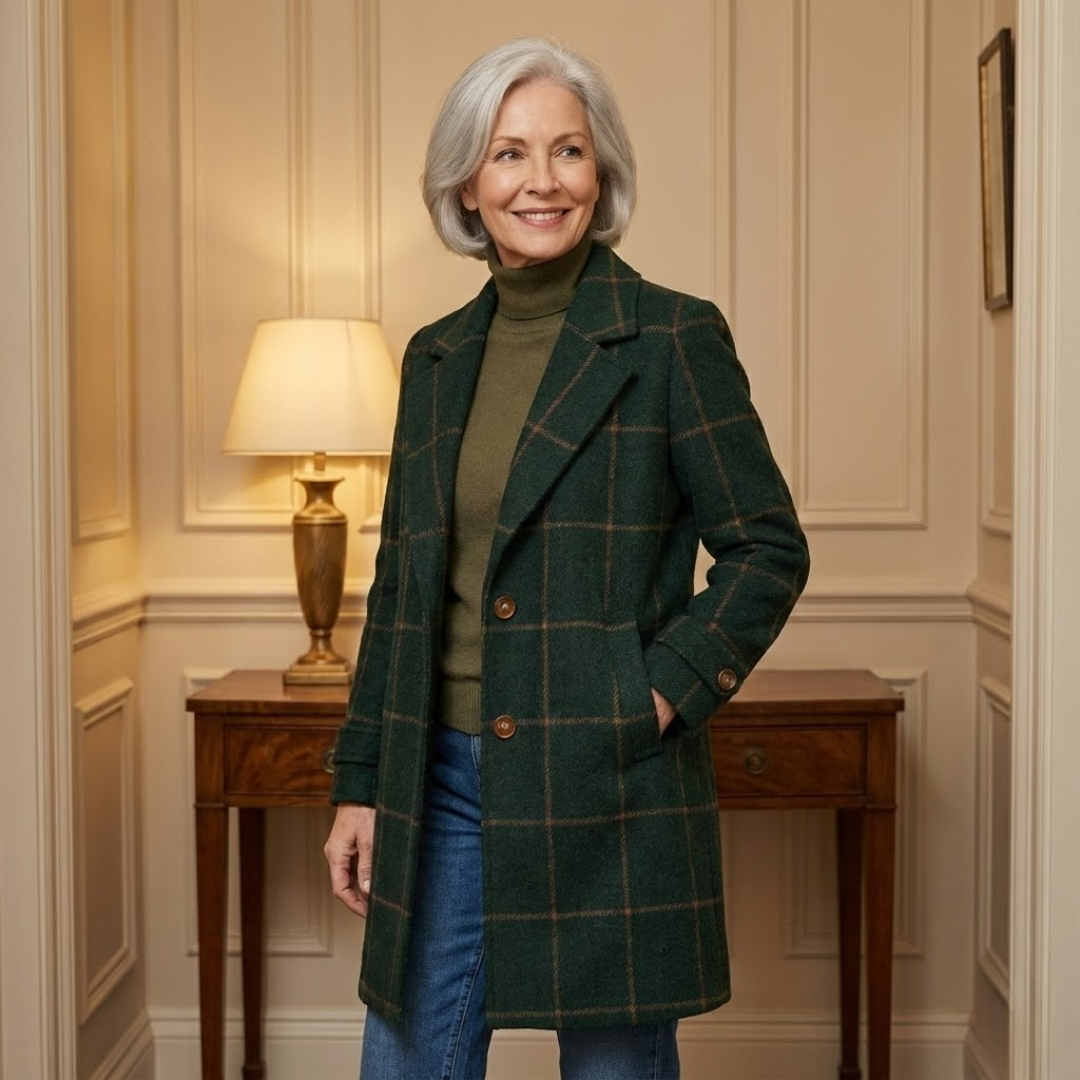 Olivia™ | Classic Plaid Fall Coat