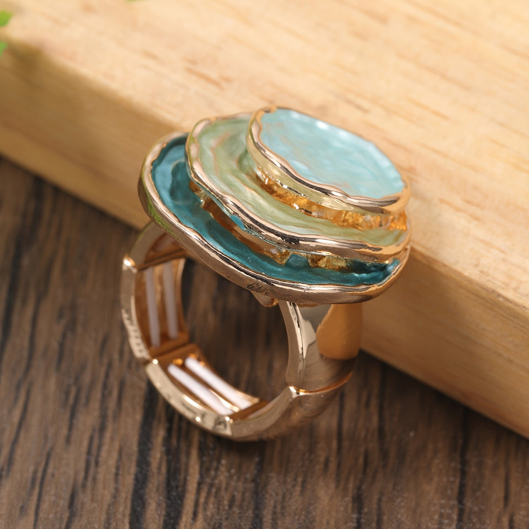 Boho Three-Layer Email Ring