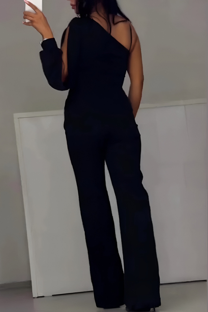 Sophia | Elegant One-Shoulder Jumpsuit