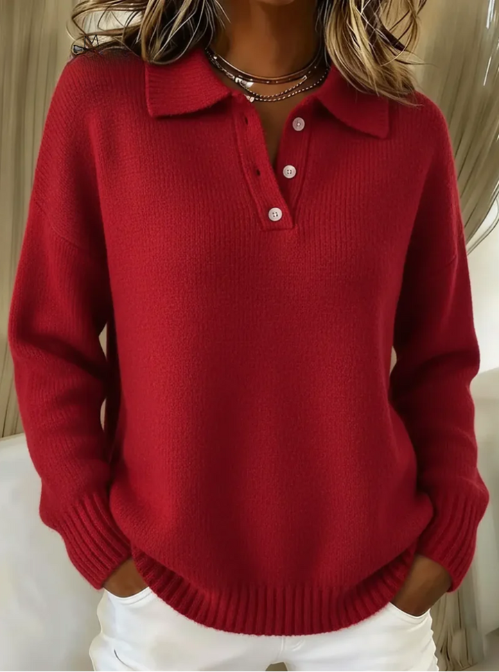 Julia | Soft Sweater With Collar
