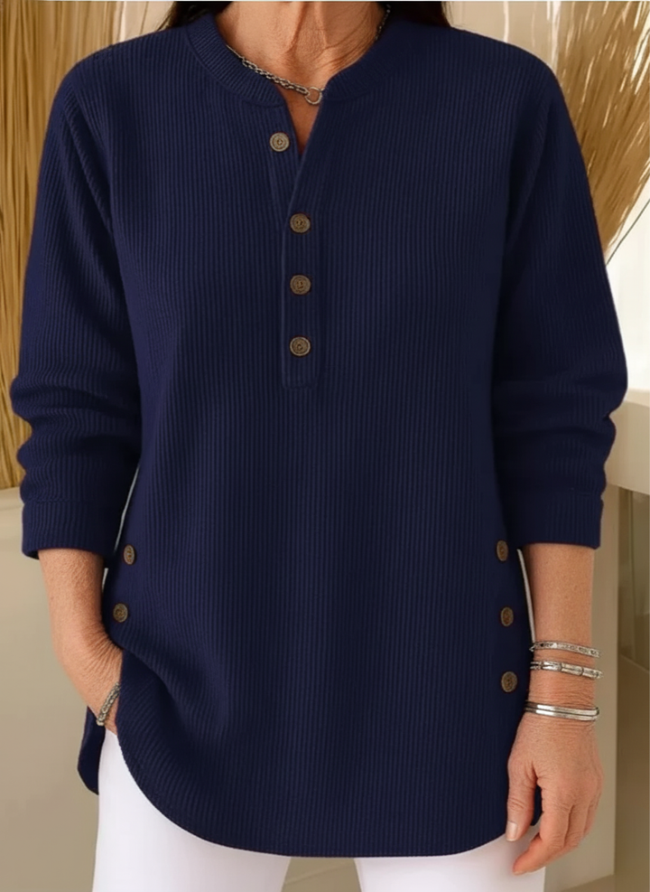 Élise™ – Long Sleeve Solid Knit Sweater
