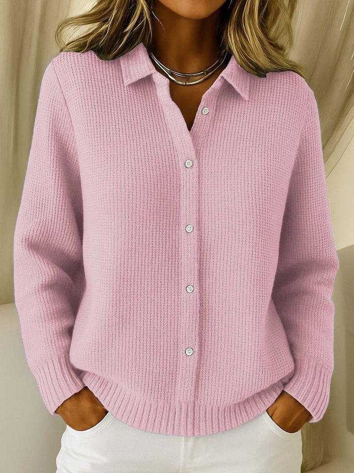 Maeve | Collared Knit Cardigan