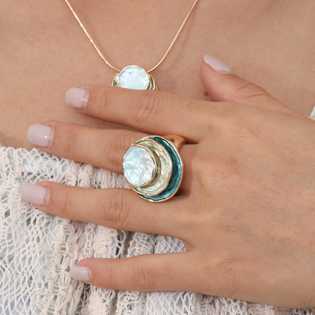 Boho Three-Layer Email Ring