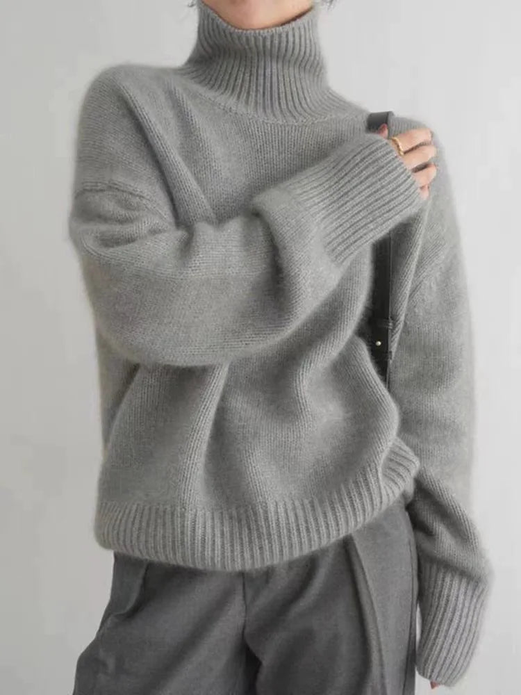 MONICA | High Collar Sweater