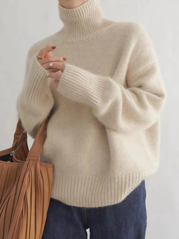 MONICA | High Collar Sweater
