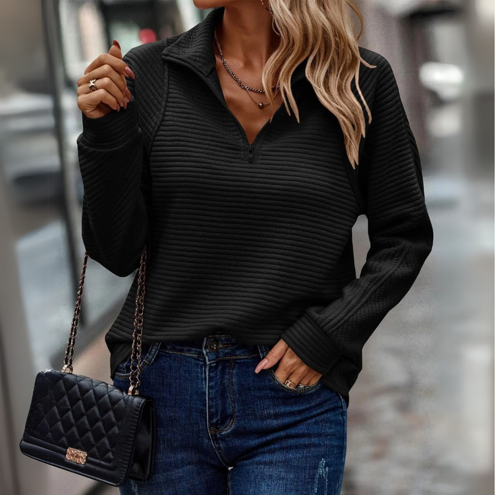 Suzanne | Half-Zip Detailed Pullover