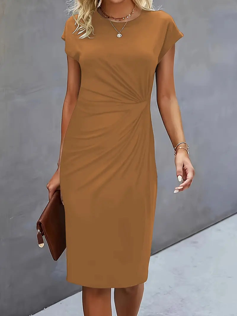 Adelina | Stylish Round Neck Dress