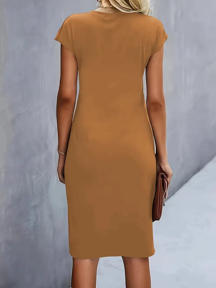 Adelina | Stylish Round Neck Dress