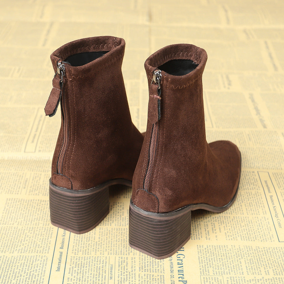 Giuliana | Elegant Suede Ankle Boots