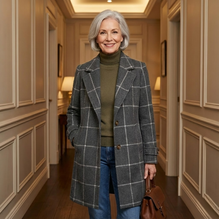 Olivia™ | Classic Plaid Fall Coat