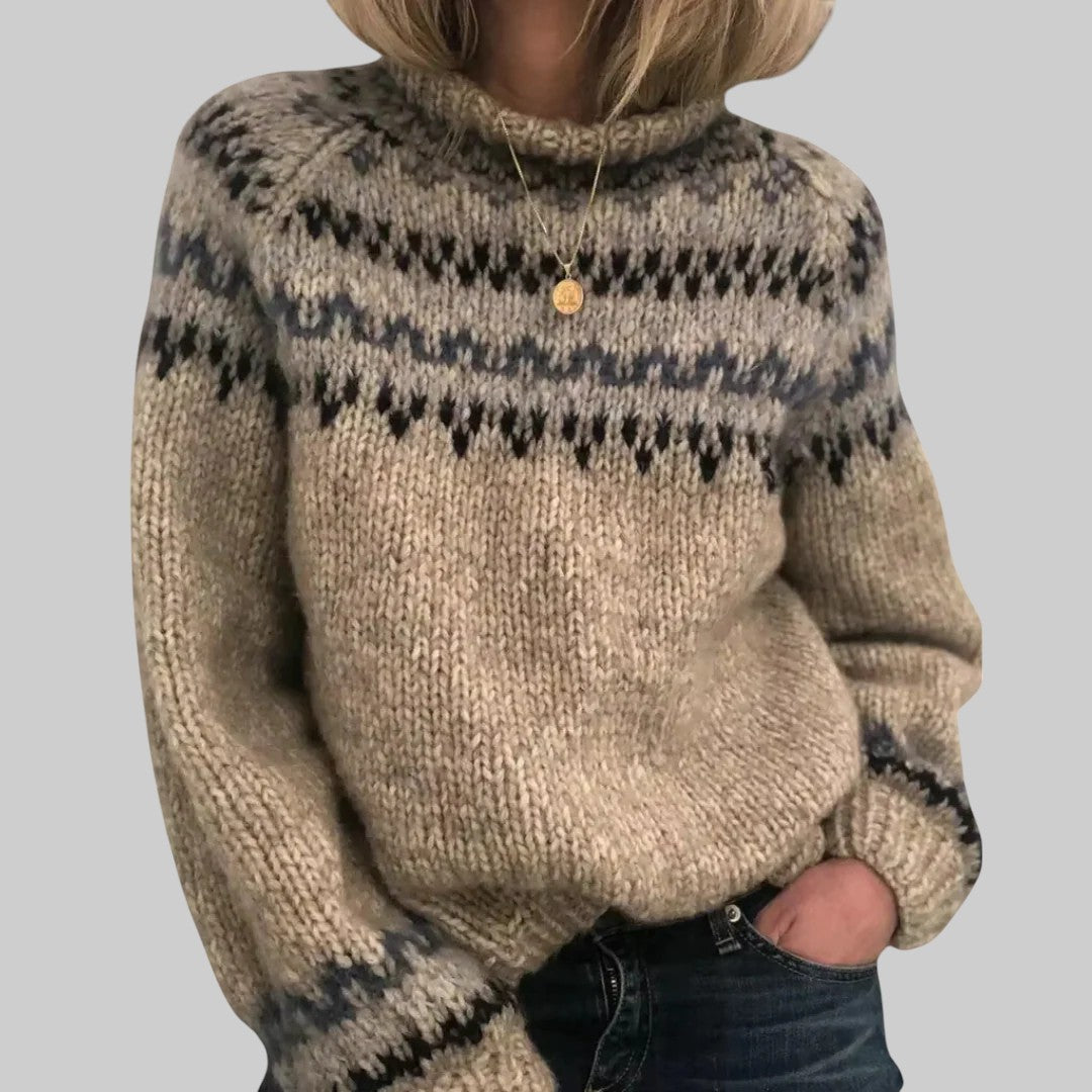Helena™ | Cozy Vintage Knit Sweater