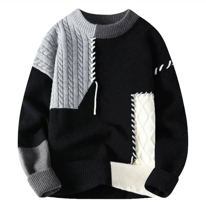 Jennifer | Knitted Patchwork Sweater