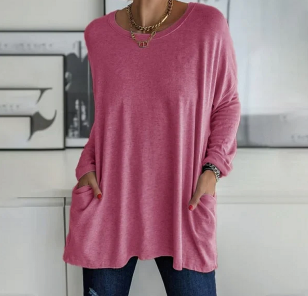 Ava™ | Relaxed-Fit Long Tunic for Comfortable Autumn Days