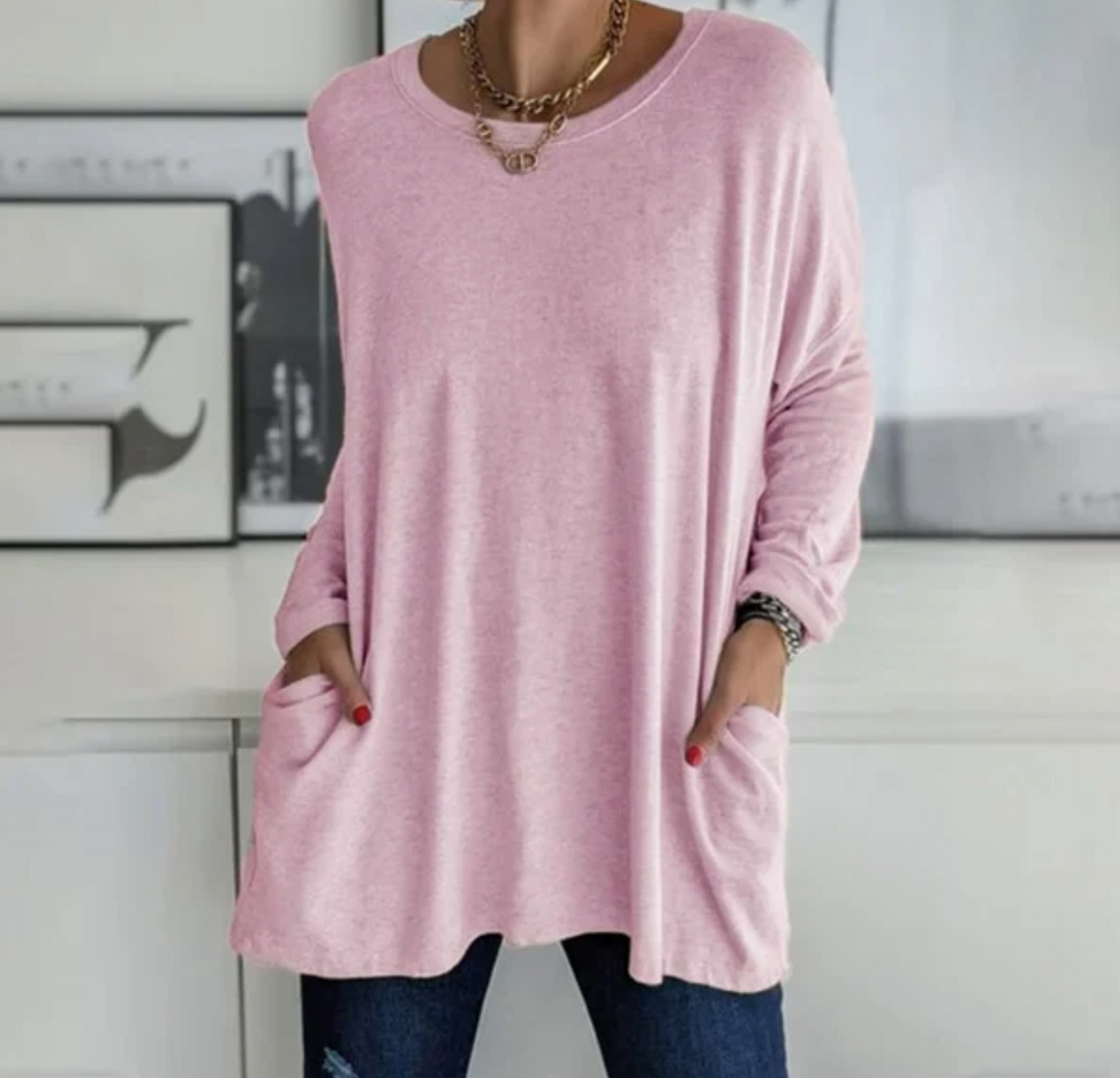 Ava™ | Relaxed-Fit Long Tunic for Comfortable Autumn Days