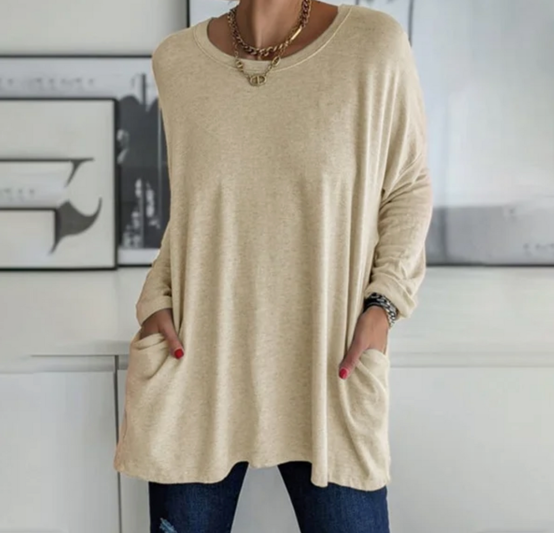 Ava™ | Relaxed-Fit Long Tunic for Comfortable Autumn Days