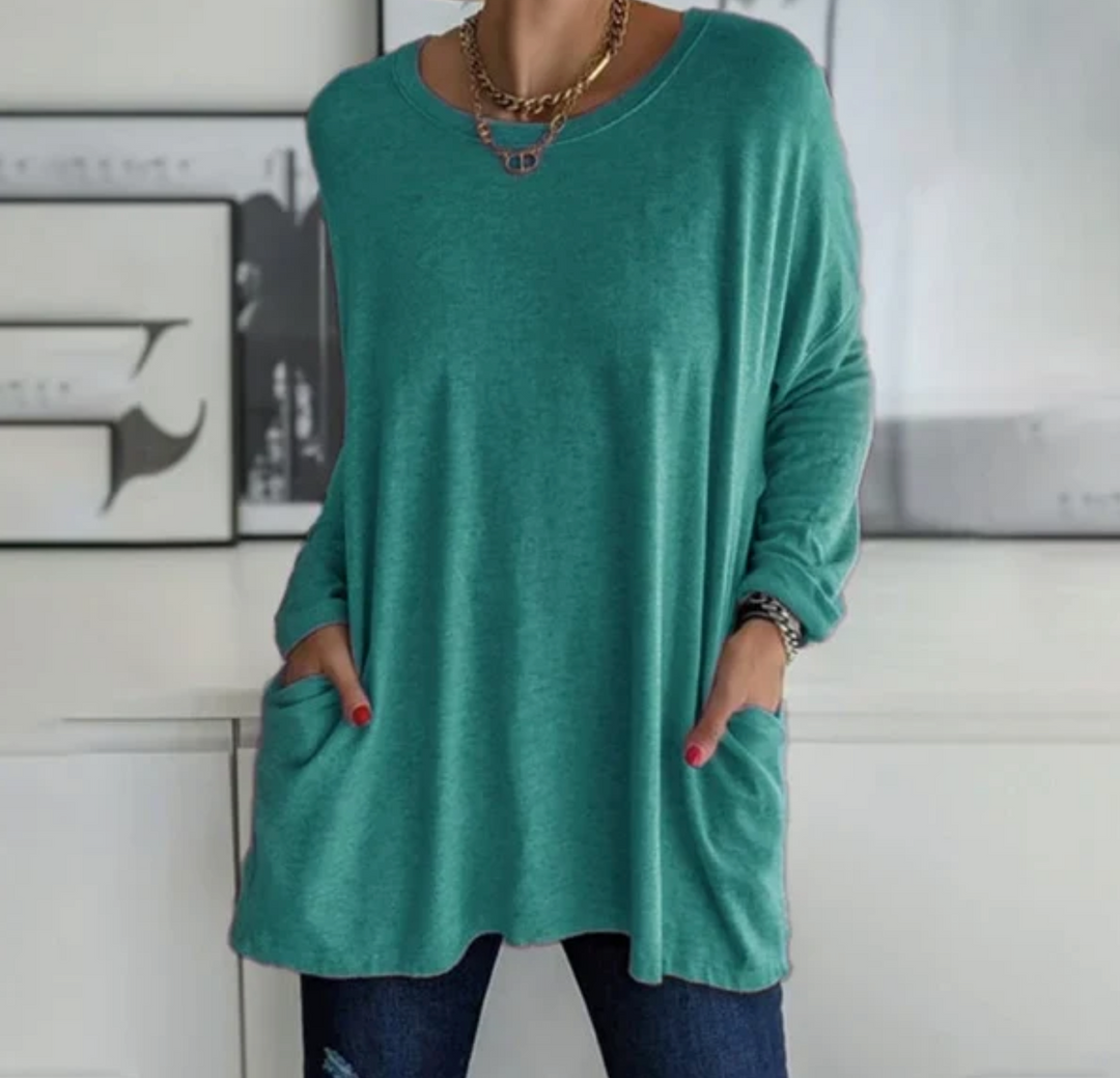 Ava™ | Relaxed-Fit Long Tunic for Comfortable Autumn Days