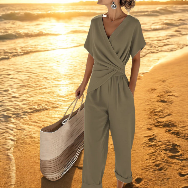 Emilia - Draped Jumpsuit for Elegance