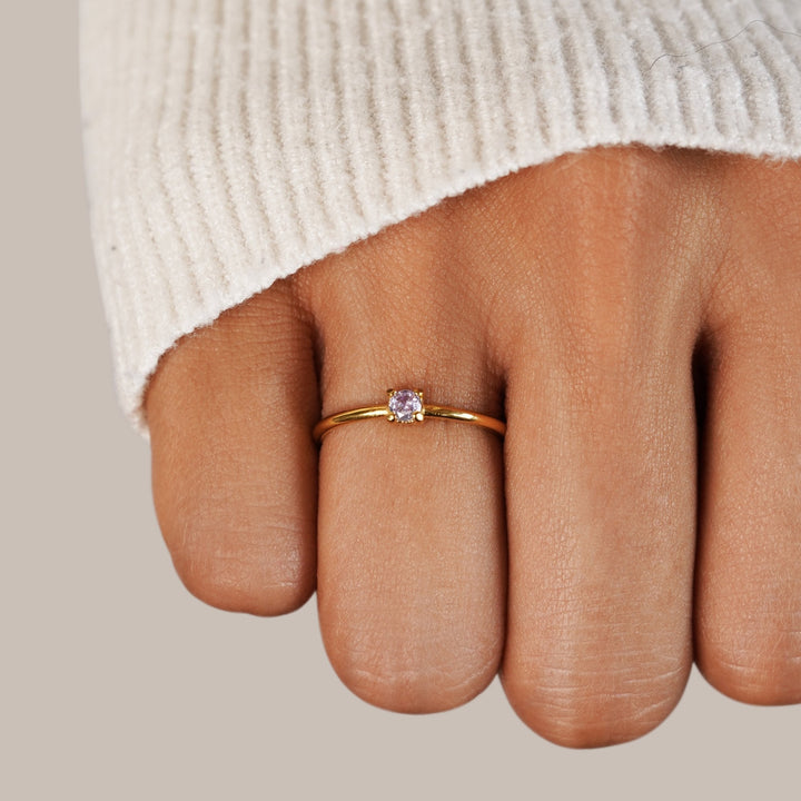 Romy - Engagement Ring with Birthstone