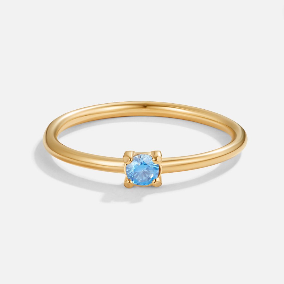 Romy - Engagement Ring with Birthstone