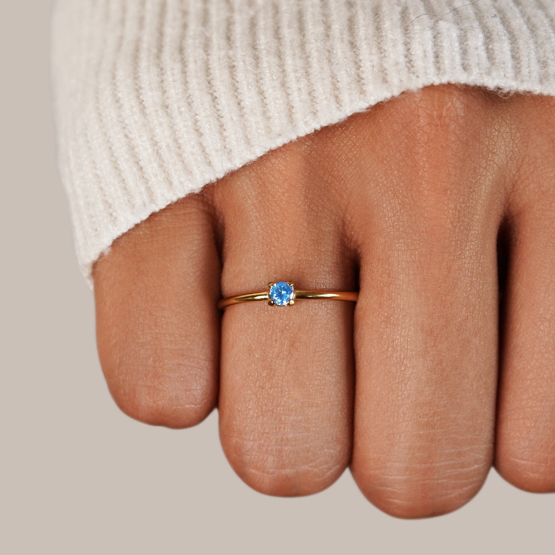 Romy - Engagement Ring with Birthstone