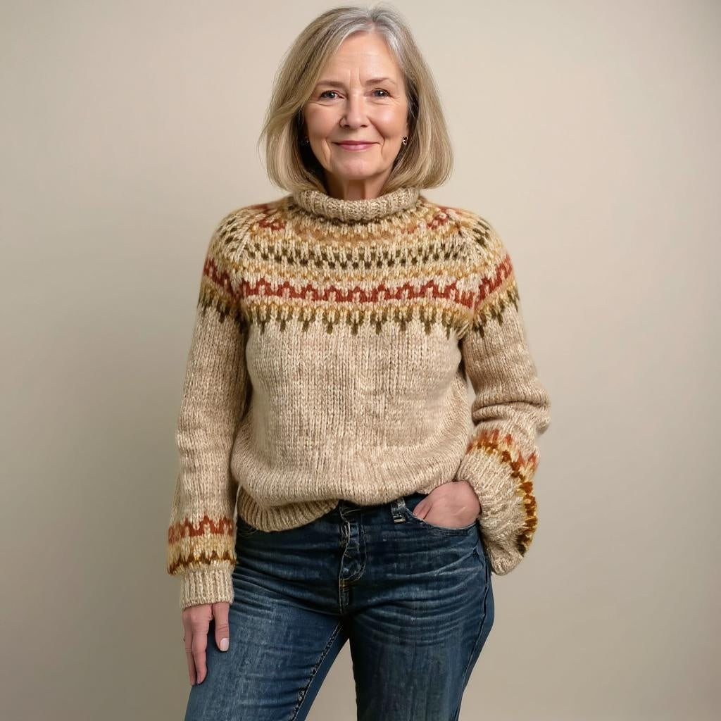 Helena™ | Cozy Vintage Knit Sweater
