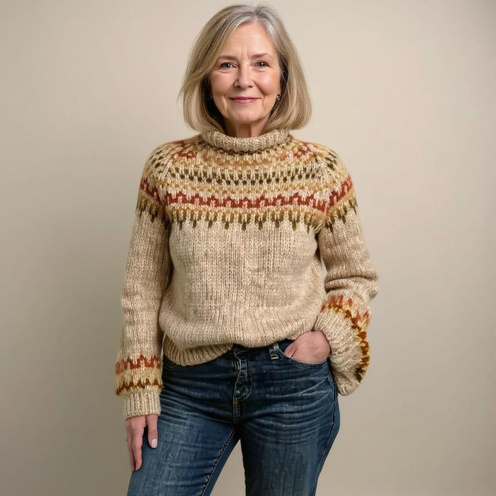 Helena™ | Cozy Vintage Knit Sweater