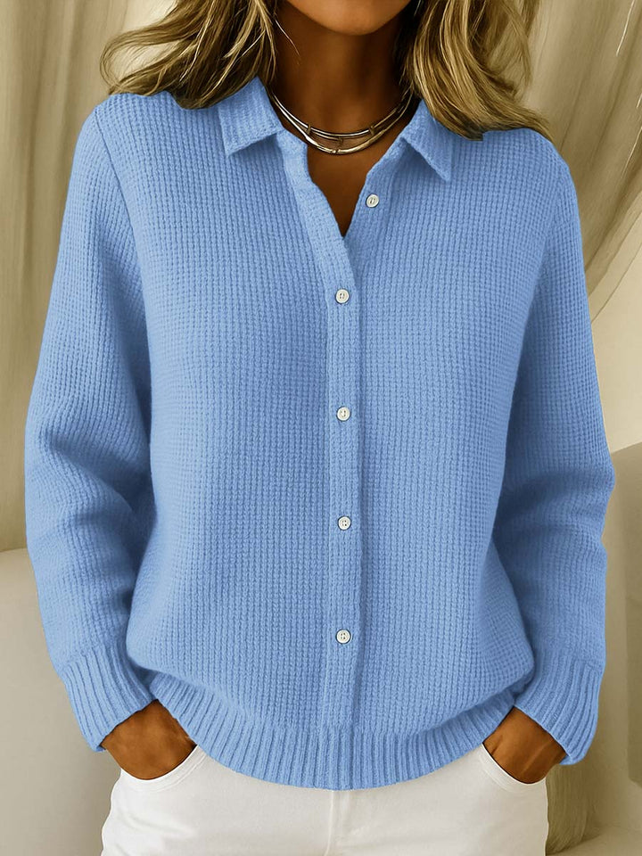 Maeve | Collared Knit Cardigan