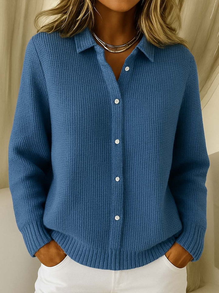 Maeve | Collared Knit Cardigan