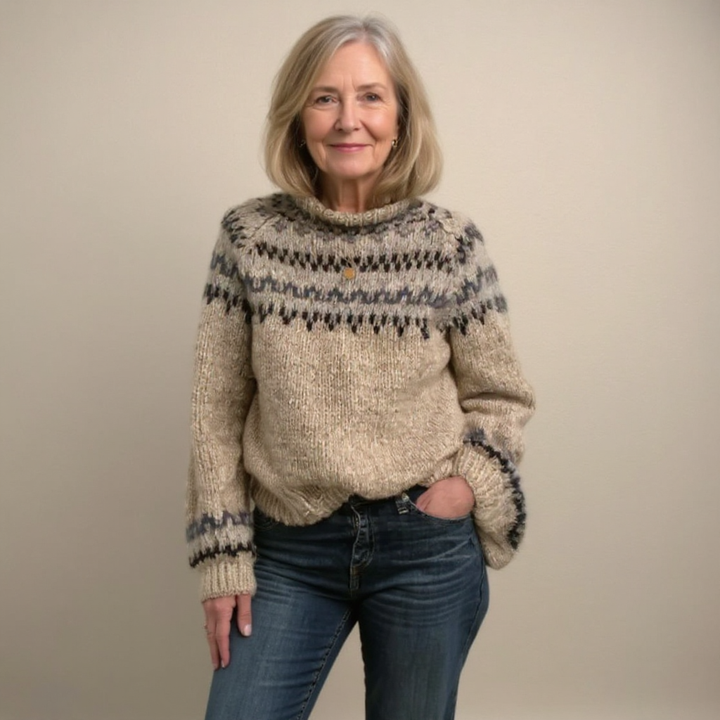 Helena™ | Cozy Vintage Knit Sweater
