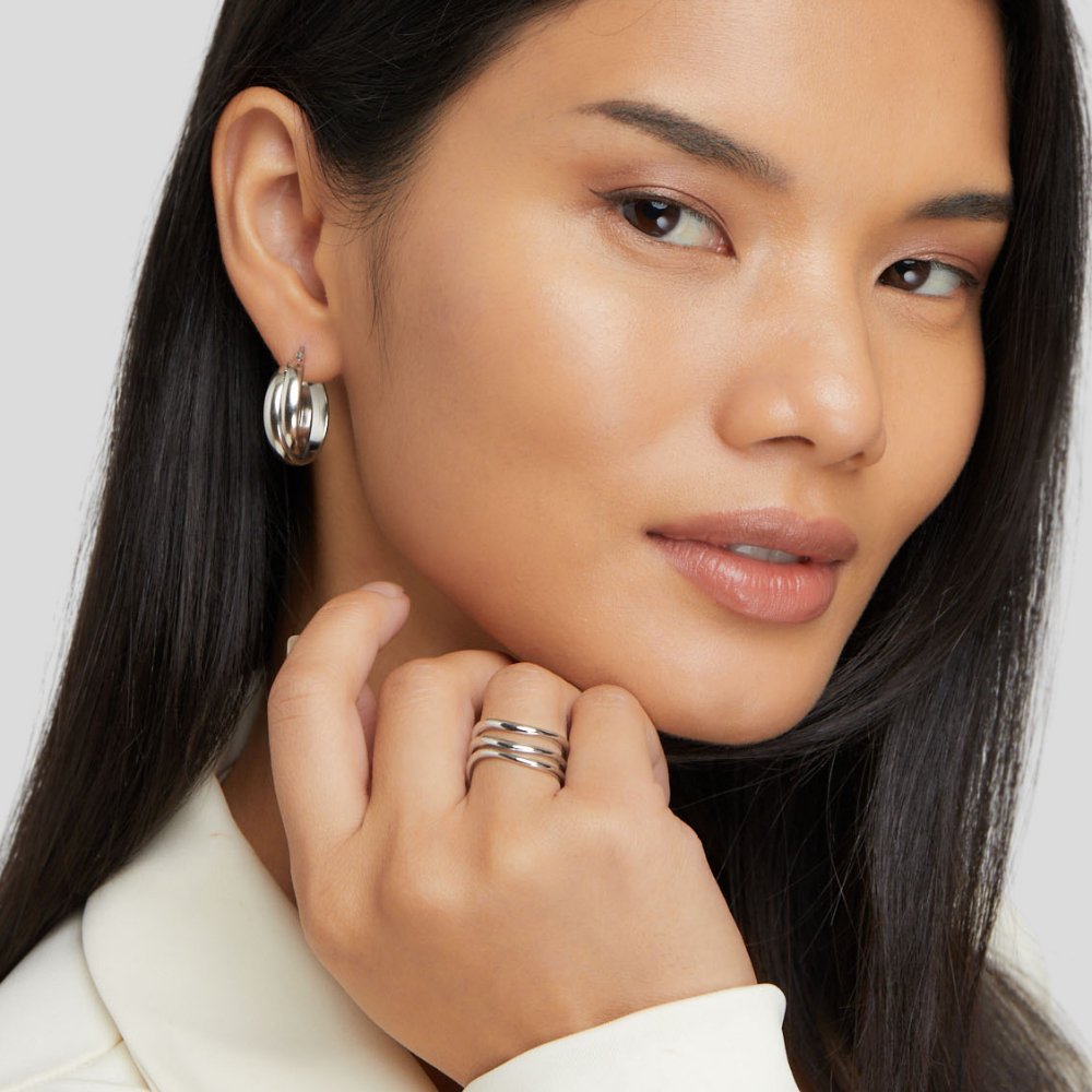 Layered Silver Ring
