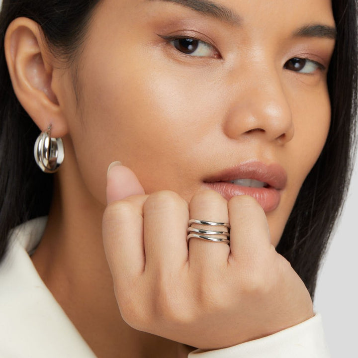 Layered Silver Ring