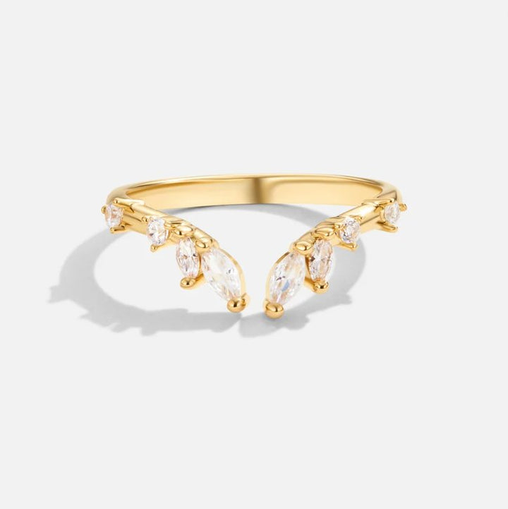 Peace - Ring of Crystal Gold