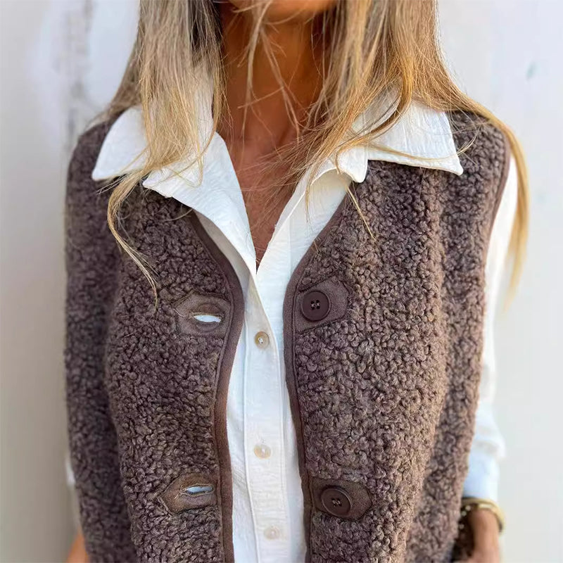 Naomi™ | Soft &amp; Cozy Button-Down Autumn Vest