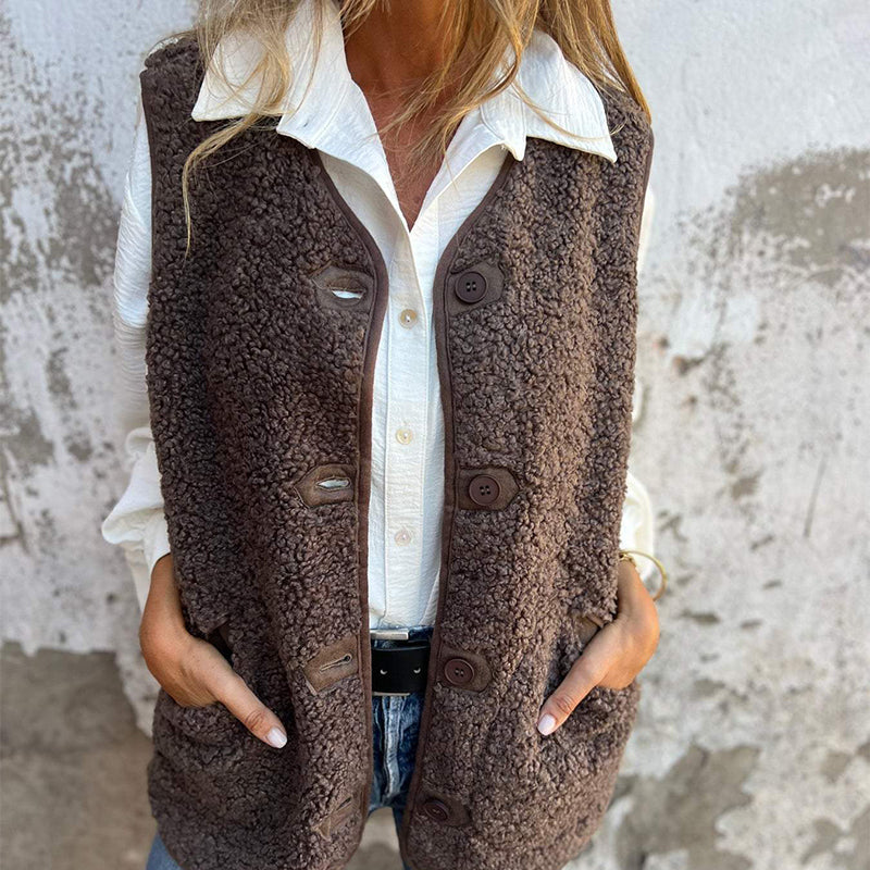 Naomi™ | Soft &amp; Cozy Button-Down Autumn Vest